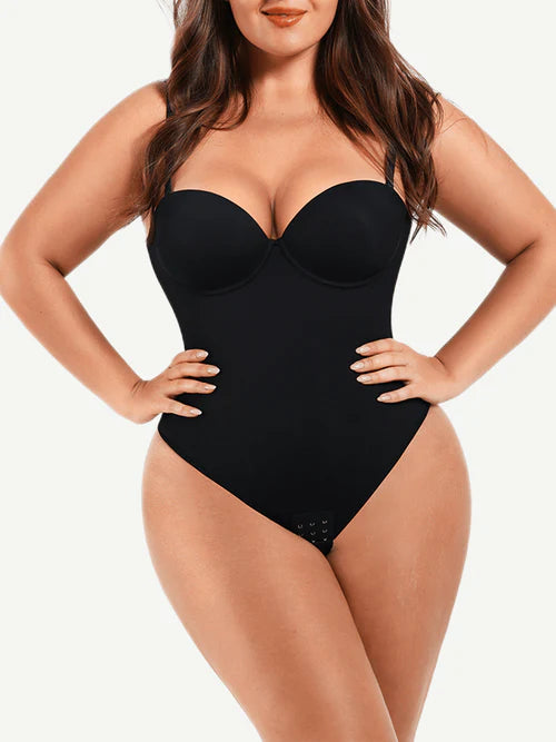 Shapewear боди с underwire поддръжка – силует отстрани