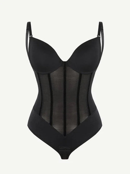 Оформящо тяло с U-гръб, 5 стоманени банела и прозрачни детайли