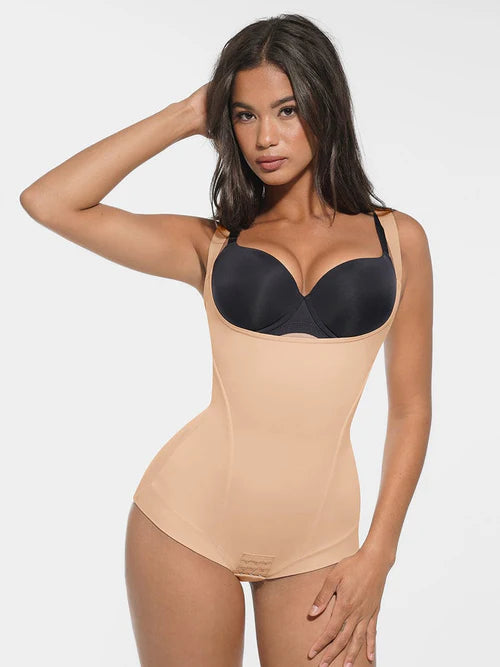 Shapewear боди с открит бюст – силует отстрани