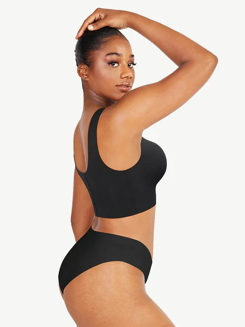 Оформящ сутиен с двойни слоеве и странични банели