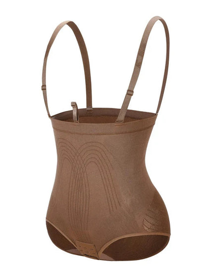 Безшевно оформящо боди с висока талия и ефект на повдигане на дупето