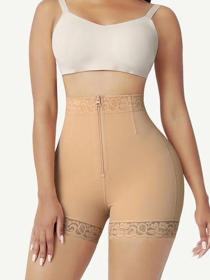 Shapewear шорти с цип и 4 стоманени банела