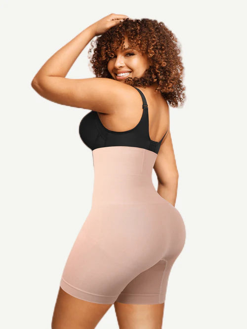 Shapewear шорти с двойна коремна зона и 4 стоманени банела