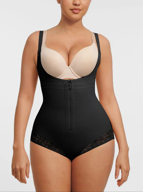Shapewear боди с регулируеми презрамки и скрит цип