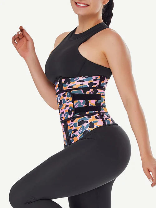 Оформящ колан за hourglass силует в камуфлажен принт